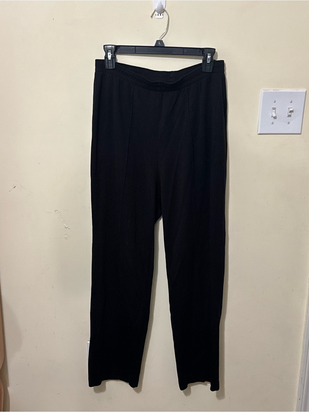 Cathy Daniels Black Elastic-Waist Dress Pants
